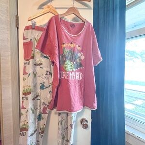 Love My Bed Women's Regular Fit Garden PJ Set - Large